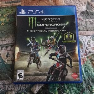 PS4 Monster Energy Supercross video game.